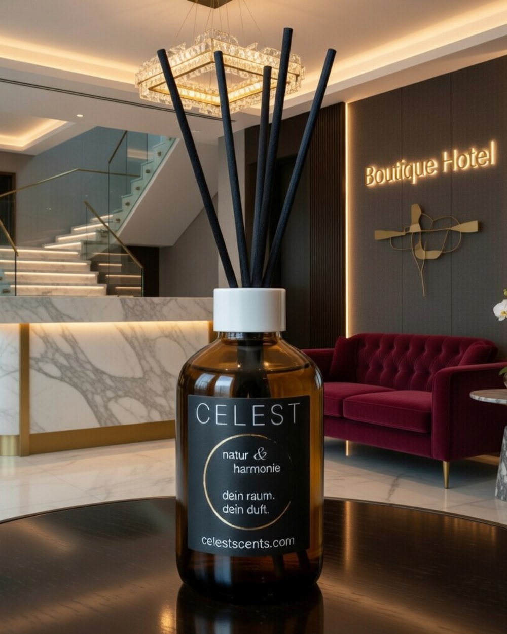 CELEST Diffusor in der Lobby eines Boutique-Hotels