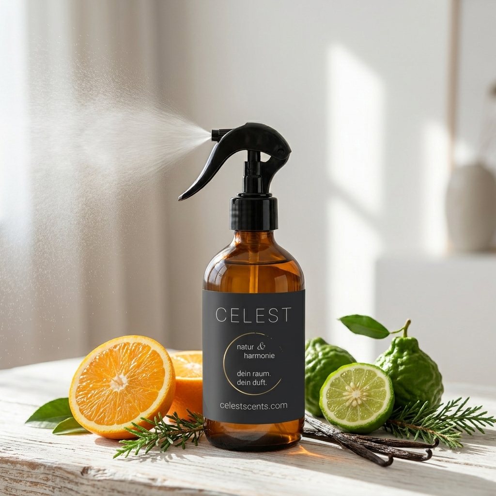 In Noon Light Room Perfume – 250 ml · Hochglanz amber / schwarz – natürlicher Raumduft
